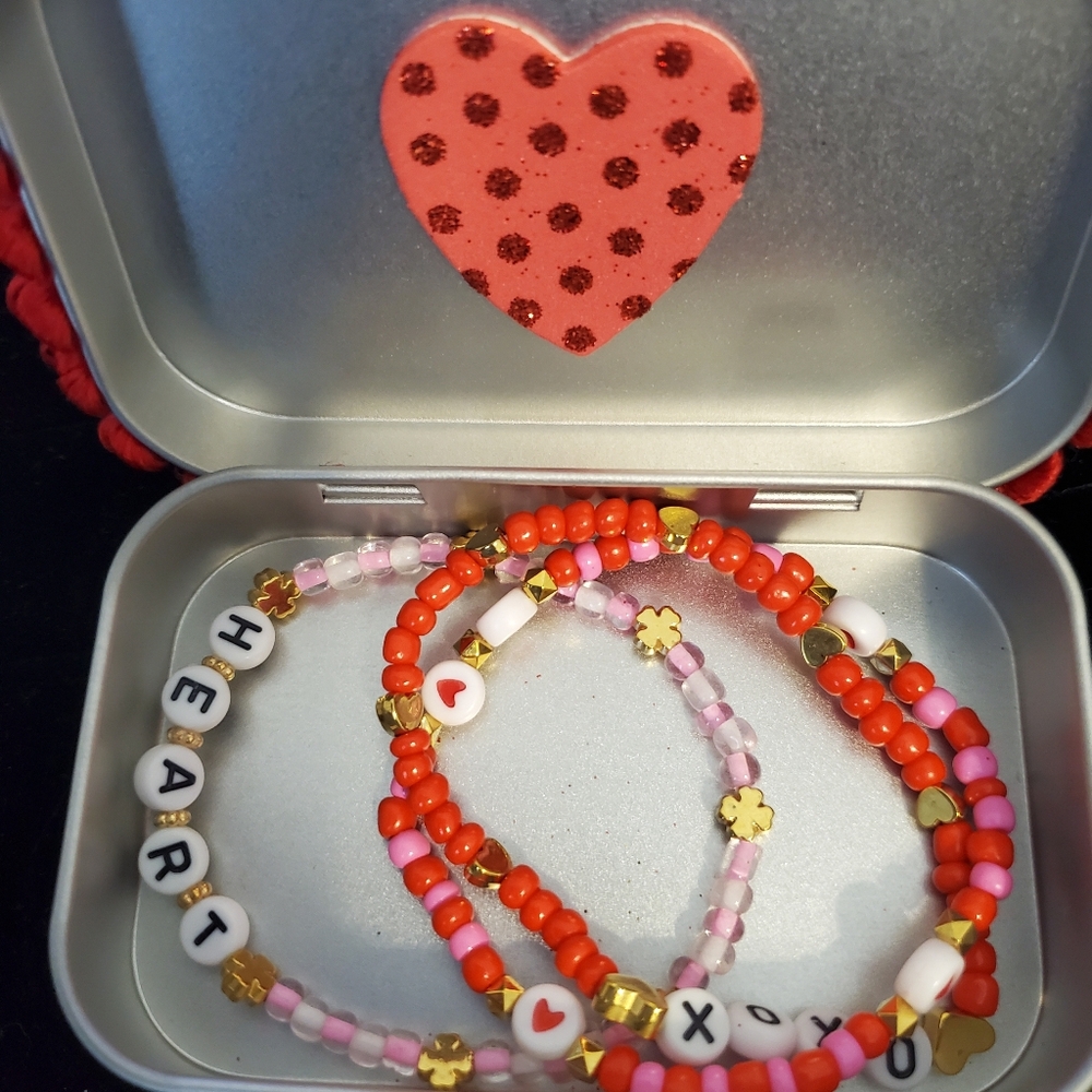 Heart Patterned Decorative Box - Picture 3 of 5